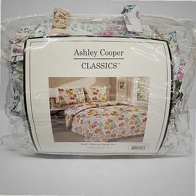 Ashley Cooper Spring Bicycle Quilt Bedspread Full Queen Style 888 2 Shams French