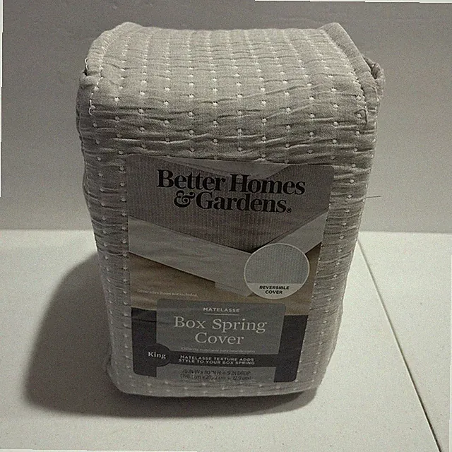 Better Homes & Gardens Box Spring Cover King Matelasse Reversible Cover