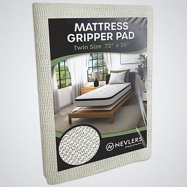 Nevlers Mattress Grip Pad - 36" x 72" Twin Size Mattress Non Slip Pad
