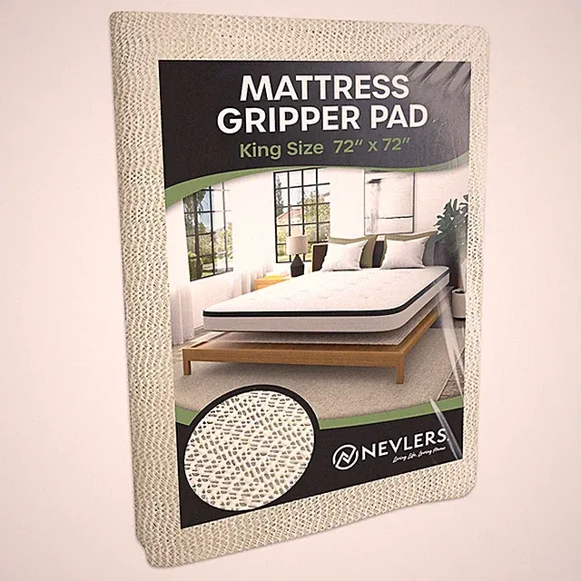 Nevlers Mattress Grip Pad - 72" x 72" King Size Mattress Non Slip Mat