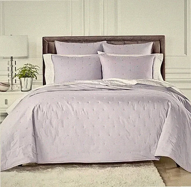 Sky 2 Piece Twin Tufted Coverlet Set Sham Lilac purple $200 MSRP