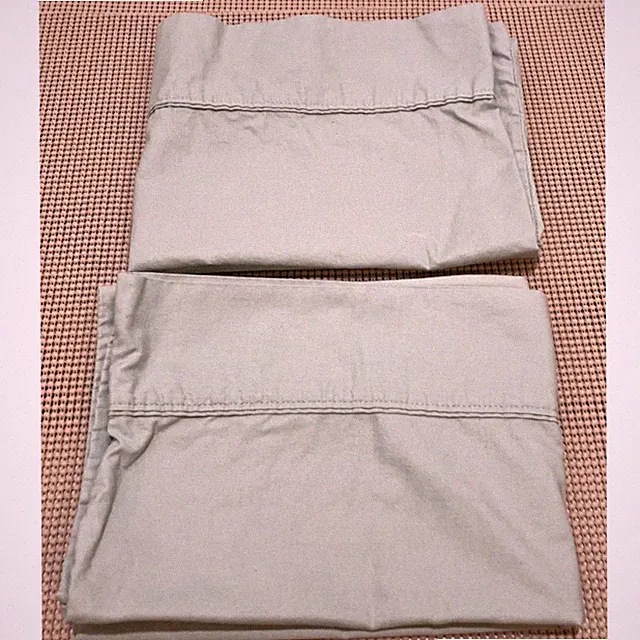 Springs Pillowcase Pair Standard Queen Solid Green Cotton