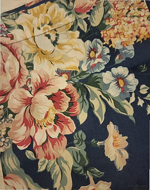 VTG Springs Blue Floral Standard Split Back Pillow Shams SET OF 2! Gorgeous EUC